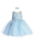 Tip Top Kids Girls 3D Floral Applique Special Occasion Dress, Sizes 6M-24M - SophiasStyle.com